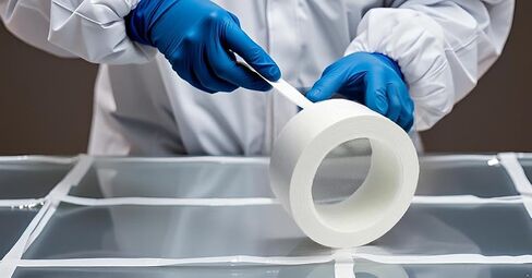 شريط UltraTape 1153 من البولي إيثيلين الفائق للغرف النظيفة، للأغراض العامة، إطلاق غازات منخفضة، عرض 2 بوصة × طول 108 أقدام، أزرق، لفة واحدة in Saudi Arabia