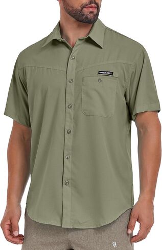 قميص Little Donkey Andy الرجالي للحماية من الأشعة فوق البنفسجية بعامل حماية من الأشعة فوق البنفسجية 50، قمصان مسامية للغاية بأكمام قصيرة لصيد الأسماك والمشي لمسافات طويلة in Kuwait