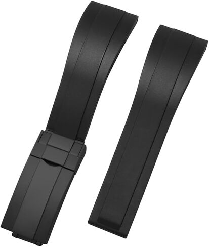 Rubber 20mm Watch Band متوافق مع Rolex Supmariner Yacht-Master GMT-Master Oyster Silicone Watch Bublication للرجال والنساء Wirst Watchband in Kuwait