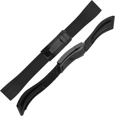 Rubber 20mm Watch Band متوافق مع Rolex Supmariner Yacht-Master GMT-Master Oyster Silicone Watch Bublication للرجال والنساء Wirst Watchband in Kuwait