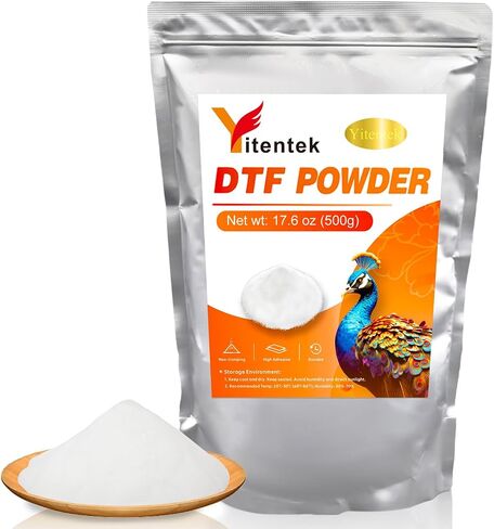 مسحوق DTF - 1000 جم / 35.27 أونصة لاصقة تذوب ساخنة للنقل الرقمي الأبيض، مسحوق نقل DTF مسبقًا لجميع طابعات DTF وDTG، مسحوق لاصق DTF يذوب ساخنًا لجميع الأقمشة، 2.2 رطل in Kuwait