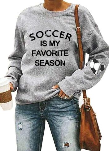 Soccer Mom Shirts for Women Softball is My Favorite Season Sweatshirt Spring Basketball Baseball Sports Top in Saudi Arabia
