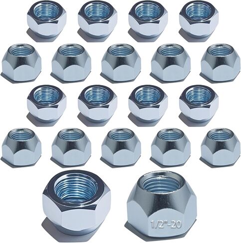 10pcs trailer Lug Nuts 1/2 x20 Golvanized 509 Tyre Lugs Wheel Nuts 50-53911 Open End Acorn Lug Nuts للإطار والعجلة 1/2 "-20 in Kuwait