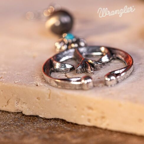 Wrangler Western Earrings Concho Dangling Retro Lightweight Jewelry for Women Cowgirl in Saudi Arabia