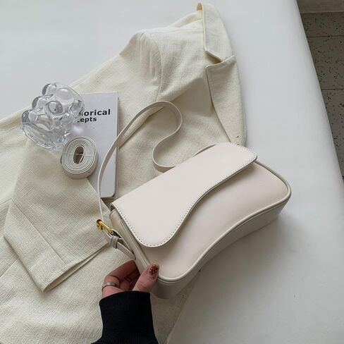 حقيبة الكتف للنساء جلد نباتي هوتيا يدوية y2k محفظة قابض حقيبة سرج عصرية مع 2 حزام قابل للإزالة in Kuwait