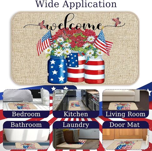Zhanmai Welcome Mats Door Mat Indoor Entrance Cute Decorative Outdoor Doormats Non Slip Outside Door Mats for Front Spring Rugs, 16" x 28"(Sunflower) in Saudi Arabia