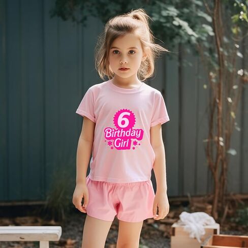 Birthday Girl Shirt 2nd 3rd 4th 5th 6th Girls Happy Birthday Outfit Tshirts Girl Second B-Day Party Tee Tops Two in Saudi Arabia