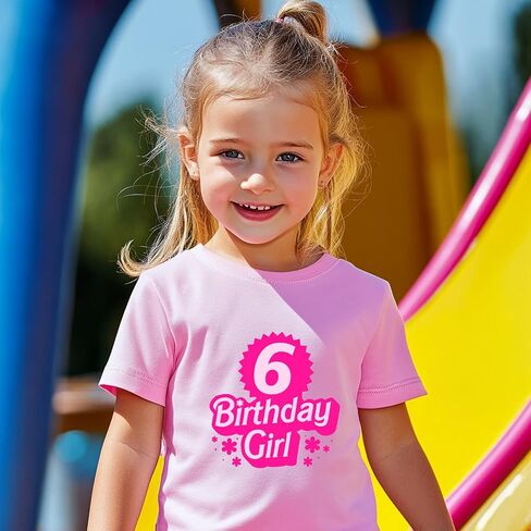 Birthday Girl Shirt 2nd 3rd 4th 5th 6th Girls Happy Birthday Outfit Tshirts Girl Second B-Day Party Tee Tops Two in Saudi Arabia