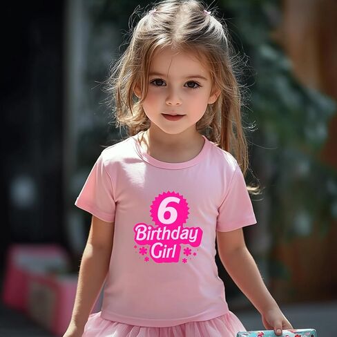 Birthday Girl Shirt 2nd 3rd 4th 5th 6th Girls Happy Birthday Outfit Tshirts Girl Second B-Day Party Tee Tops Two in Saudi Arabia