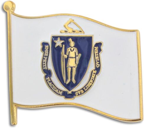 PinMart US State Flag Enamel Lapel Pin in Saudi Arabia