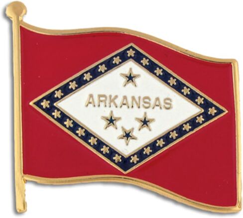 PinMart US State Flag Enamel Lapel Pin in Saudi Arabia