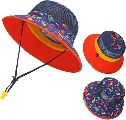 Kids Toddler Baby Boy Sun Hat Summer Bucket Hats with UPF 50+ UV Sun Protective in Saudi Arabia