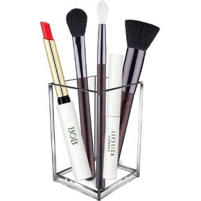 Makeup Brush Holder Organizer Clear Acrylic Pencil Pen Holder Cup Desk Accessories Holder for Office School Home Supplies (STYLE-A) in Kuwait