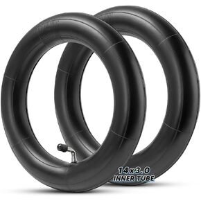 14x3.0 Tube with Bent Valve for Ebike | 14x3 Inner Tube Thickened Design for Electric Bike