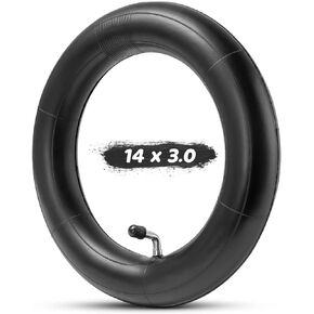 14x3.0 Tube with Bent Valve for Ebike | 14x3 Inner Tube Thickened Design for Electric Bike