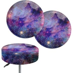 Lotusorchid Aztec Southwest Bar Stool Covers Horse Print Seat Cover for Vanity Stool, 2 Pack Barstool Covers Slipcovers Round, Stretchy Stool Slipcover Bar Chair Covers for Decoration, Red