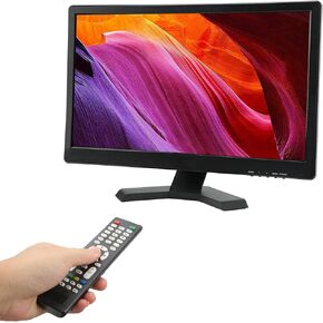 Dpofirs 21.5 LED Computer Monitor, 16:9 60Hz Full HD 1920x1080P PC Monitor with VGA HDMI AV BNC USB DC Interface, Speaker, Remote Control, Color Screen Display (US Plug)