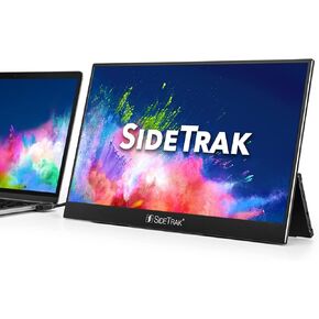 SideTrak Solo Pro 15.8" Portable Monitor - FHD 1080P LED Anti-Glare IPS Screen, Dual Display, for Mac, PC, Chrome Laptops, Game Consoles, USB or Mini HDMI Power, Double DisplayPort, Speakers, and HDR
