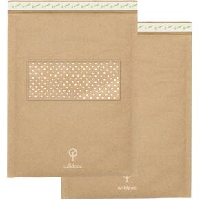 Recyclable padded mailer envelopes 6x9" 250 Pack built-in foam padded envelopes packaging for small business cushioned foam mailers by WildPac