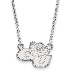 Gonzaga Small (1/2 Inch) Pendant w/Necklace (Sterling Silver)