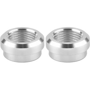 YSIL 3/8" NPT Female Weld on Bung Fuel Tank Fittings Aluminum Weldable Fitting Adapter 2PCS