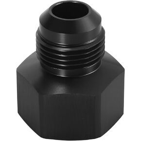 X AUTOHAUX Car Female AN16 16AN to Male AN12 12AN Flare Hose Reducer Fuel Line Fitting Adapter Fuel Oil Cooler Bulkhead Adapter Aluminum Alloy Black