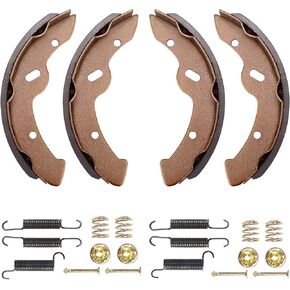 Golf Cart Brake Shoes & Brake Spring Kit Fits EZGO TXT Medalist 1997 UP, Workhorse 1996+, Yamaha G9-G22, Replace OEM 27943G01 27944G01 70795G01 JN6-F5331-01-00