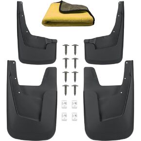 Mud Flaps Compatible with Dodge Ram 1500 2019-2023 Without Fender Flares Mud Guards Splash Guards Tire Protector Mudguard No Drilling Required Mudflaps Accessories