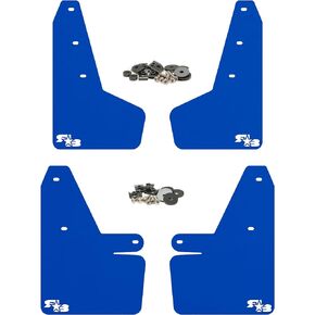 Rokblok Mud Flaps for 2018-2023 Subaru Crosstrek - Multiple Colors Available - Mud Guards are Custom Cut and Fit - Includes All Mounting Hardware (Black with Black Logo)
