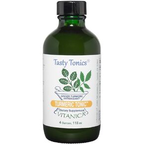 Vitanica, Turmeric Tonic, Non-GMO Liquid Turmeric Curcumin Supplement 1000 mg, with Black Pepper and Ginger, Antioxidant, Vegan, Gluten Free, 4 Ounce