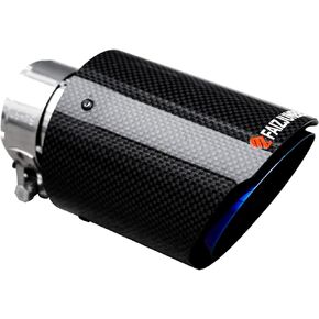 carbon fiber exhaust tips, 3 inch inlet, 4 inch outlet, mirror carbon fiber exhaust tips, stainless steel blue carbon fiber car exhaust tips.