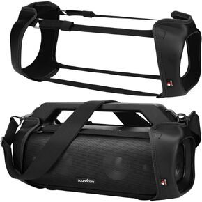 TXEsign Hard Case Replacement for Anker Soundcore Motion Boom Plus Outdoor Speaker, EVA Protective Cover Travel Carrying Pouch for Soundcore Motion Boom Plus (Black)
