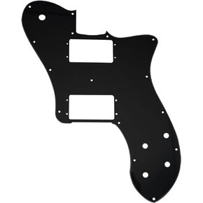 Musiclily Pro 15 Holes Wide Range HH Guitar Pickguard for Mexico Fender 72 Tele Deluxe Style Electric Guitar, 3Ply Cream