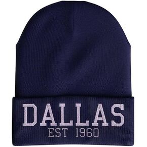 Dallas Football 1960 Beanie Hat, Dallas Hat for Men & Women, Embroidered Dallas Gifts