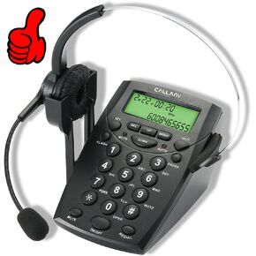 Call Center Telephone with Noise Cancellation Headset (HT500)