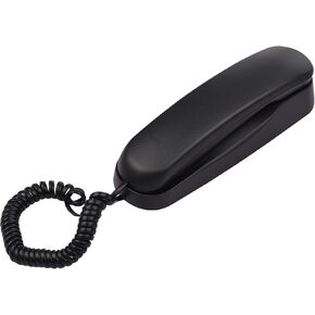 BISOFICE Corded Phone, Landline Phone for Home with Cord, No AC Power/Battery Required Wall Mountable Phone for Landline Supports Mute/Pause/Redial Functions for Hotel Office Bank Call Center