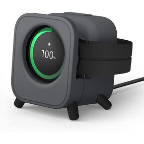 elago GWT5 Charging Stand Compatible with Samsung Galaxy Watch 7, 6/6 Classic, 5/5 Pro (40, 43, 44, 45, 47mm) Classic Speaker Design - [Charging Cable Not Included] [Dark Grey]