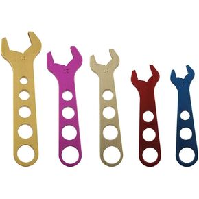 Allstar Performance ALL11100 Aluminum Wrench Set (-6, -8, -10, -12, and -16)