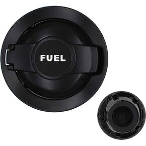 ShineUs 68250120AA Fuel Filler Door & Gas Cap Compatible with Dodge Challenger 2008-2021,Vapor Edition Matte Black