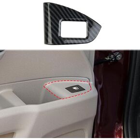 Carbon Fiber Door Fuel Cap Button Cover Trim For 2016-2022 Honda Pilot For 2017-2024 Ridgeline For 2019-2024 Passport
