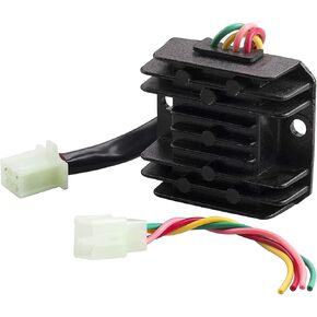 Voltage Regulator Rectifier, 4 Wires CG125-250cc GY6 Voltage Regulator, Universal Vehicle Engine DIY Accessories for Motorcycle Boat Motor ATV Dirt Bike Go Kart Scooter