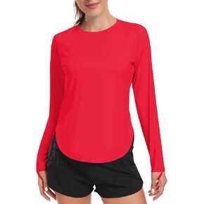 Women's Sun Shirt UPF 50+ Long Sleeve Workout Tops Running Hiking UV Protection Shirts Quick Dry Outdoor Clothing