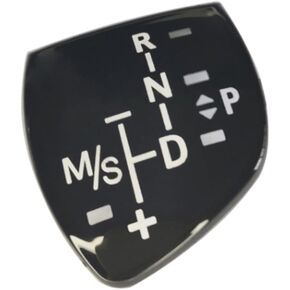 Car Shift Knob Panel Gear Button Trim Cover Decal Compatible with BMW F Chassis 1 3 5 6 7 X1 X3 X5 X6 F10 F10 F30 F35 F18(Long