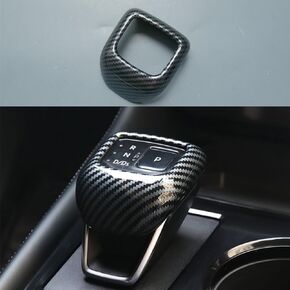 ZiWen New Interior Trim Center Gear Shift Knob Cover Accessories for Nissan Rogue 2021 2022 2023 Pathfinder (Carbon Fiber Print)