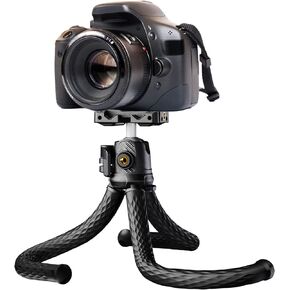 Phone Tripod, Goocong Flexible Tripod for Cell Phone with Cell Phone Mount Portable Camera Tripods for iPhone, Samsung Smartphone, Google Pixel, DSLR Canon, Nikon Camera
