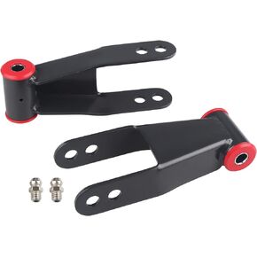 JDMON Compatible with 2 inch Rear Lowering Shackle Kit 410520 Chevy CMC C1500 C2500 1988-1998, Suspension Rear Drop Shackles kit