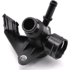 Engine Coolant Hose Flange Compatible For Audi A4 A5 A6 Quattro Q5 2009-2017 VW Amarok Transporter 2010-2019 06H121132H 06H121132E Black