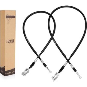 Golf Cart Brake Cable Set Compatible with Yamaha G8,G14,G16,G19 Gas and Electric Golf Carts (Passenger Side #JF2-F6351-10 & Driver Side #JF2-F6341-00)