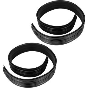 Golf Cart Floor Edge Guard Sill Protector, 2 PCS Anti-Collision Rubber Side Bumper Trim for Club Car DS 1987-Up OEM#1013983/101347501（42.5" L×2.6" W）
