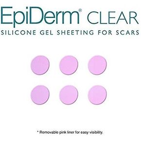 Epi-Derm Epi-Tabs (6) (Clear Circles) Silicone Scar Sheets from Biodermis